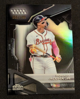 Ronald Acuna Jr. Refractor #3 2026 Topps Chrome Black Atlanta Braves /199