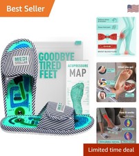 Acupressure Massage Slippers for Neuropathy  Plantar Fasciitis Relief, Green