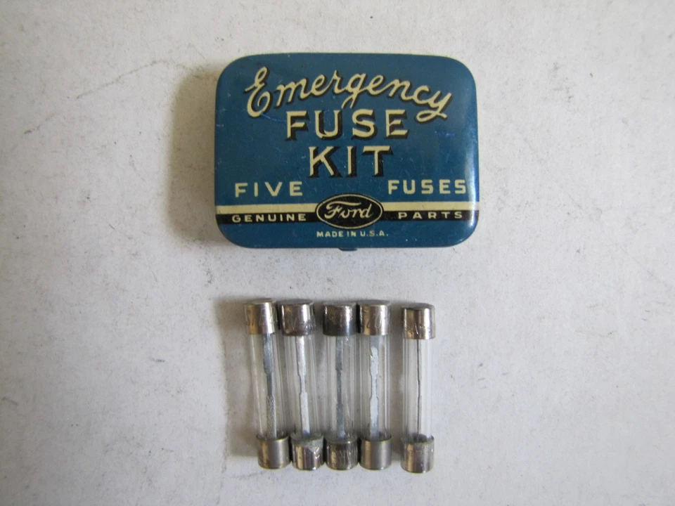 Kit de fusibles de emergencia de cabeza plana para Ford V8 Fusibles de hojalata 20A 1928-1940 Modelo A B Foto 4 de 4