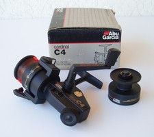 Mulinello da spinning vintage Abu Garcia Cardinal C4 con bobina extra e scatola immacolata