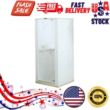 White 32" x 32" x 75" Shower Stall with Standard Base - Modern Design