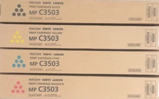 Genuine Ricoh Savin Lanier   MP C3503  841813 841814 841815 841816 TONER SET