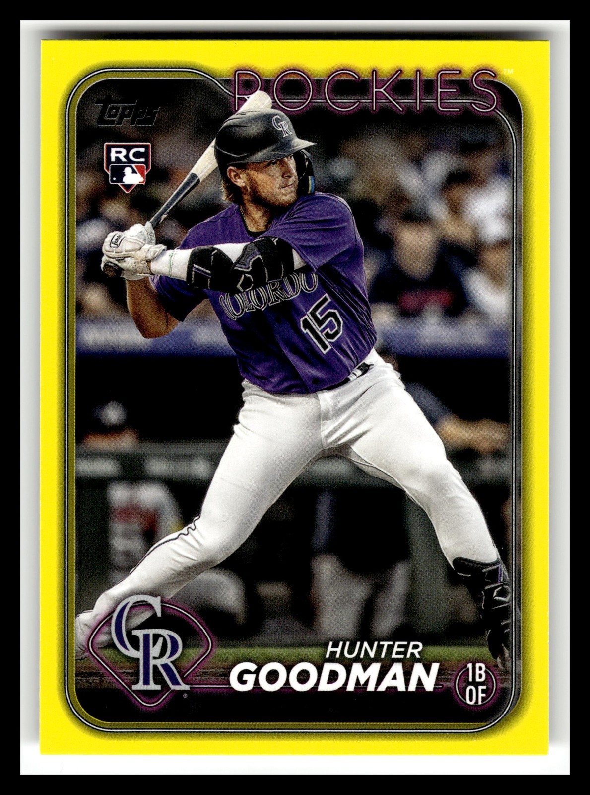 2024 Topps #432 Hunter Goodman Yellow