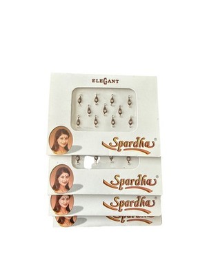 Spardha Elegant Stone Bindi Packs Tear Drop Crystal Face Gems Forehead Jewelry