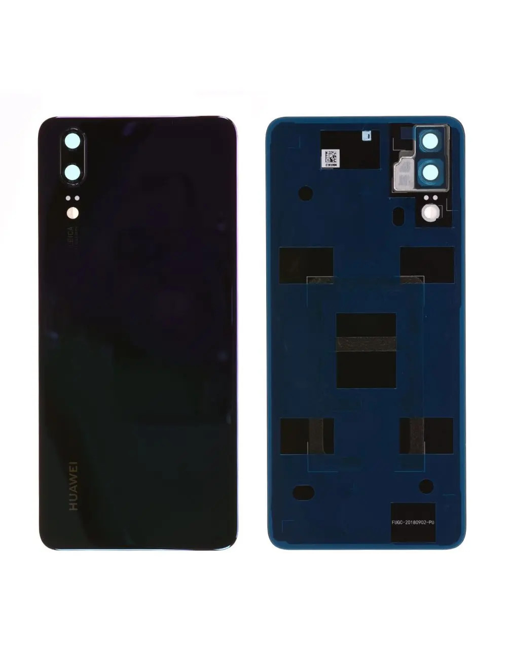 Vitre arrière Huawei P20 Violet Twilight Origine châssis en verre de rechange