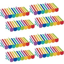 Tallew 8 Pcs 3D Circus Awning Wall Decoration Carnival Stripes Awning Circus ...