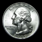 1940-D Washington Quarter Dollar Silver ---- Gem BU Coin ---- #S070