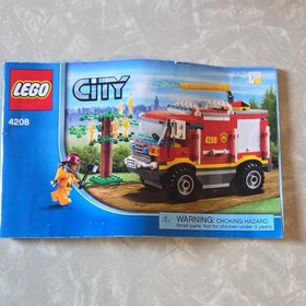 LEGO City Fire 4208 Fire Truck 243 pcs With Instructions Without Box, Retired