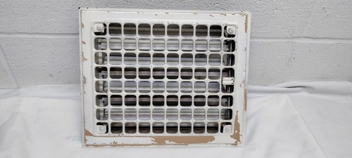 Vintage Cast Metal Heat Furnace Wall Vent Register 12" x 9-1/2"