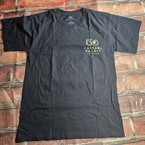 Caesars Palace Las Vegas 50th Anniversary 1966-2016 Black Casino T-Shirt M