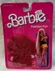 Barbie Fashion Fun 2860-4129 Red Sparkly Dress White Scarf Belt VTG  1986 NIP