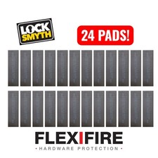 LockSmyth FlexiFire 24x Intumescent Pads 1mm FD30 FD60 Fire Door Protection Pack