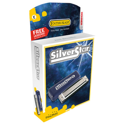 HOHNER Silver Star E   E-Dur   Mundharmonika   Richter-System   diatonisch