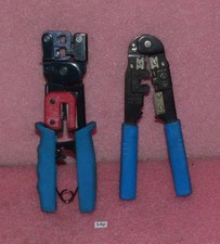 Ideal Ratchet Telemaster Modulator Plug Crimp Tool RJ45 & RJ11 With Bonus Tool.