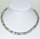 Ketten, Kristallglas Perlen Hals-Kette oder Armband 16 bis 100 cm Mehrfarbig Neu