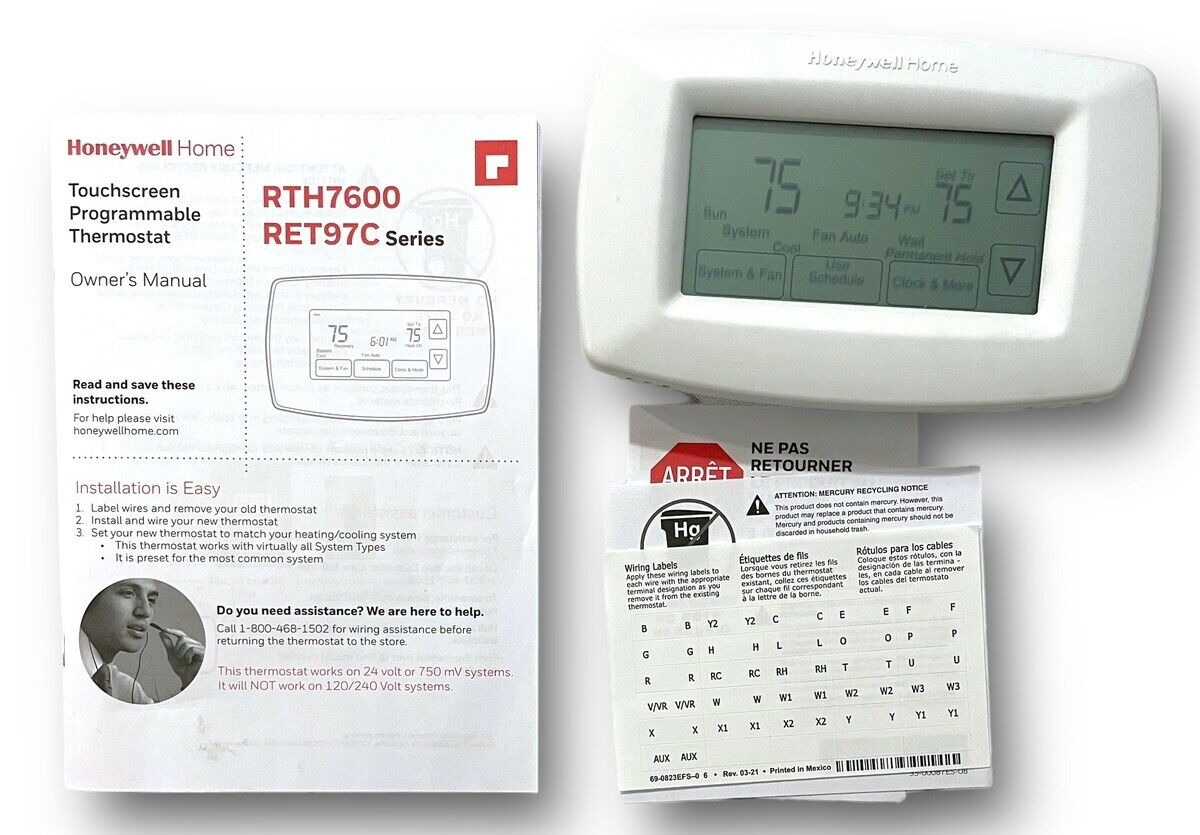 Manual Honeywell Rth8500d Wifi Manual Honeywell Wireless Room Stat