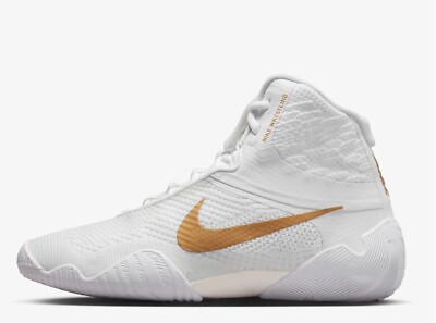New Nike Tawa White Metallic Gold Wrestling Shoes CI2952-171 Men's