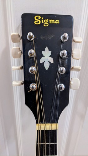 1970’s Sigma MM 6 Acoustic Mandolin 8-String Sunburst with Hard Case - Picture 6 of 21
