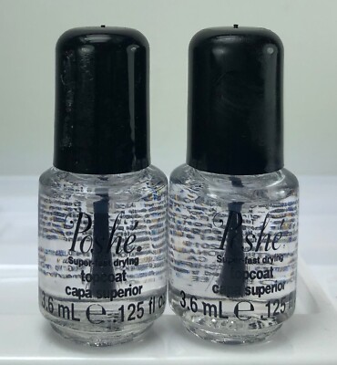 POSHE Super Fast Drying High Gloss Shine Top Coat 3.6ml - 0.125 fl.oz 