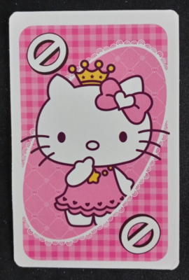 Hello Kitty Sanrio Uno Card Pink Hello Kitty Skip Card | eBay