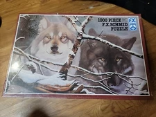 Wolf Puzzle  "Eyes in the Mist"  F.X. Schmid 1000 Piece Jigsaw Puzzle New 