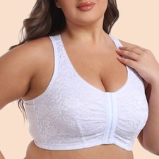 Classic Front-fastened Lady Bras Unpadded Thin Section Brassiere Hot Color Tops