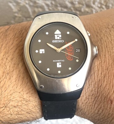 Seiko Arctura Kinetic Watch Men's Vintage Seiko 5M42-0E49 100M