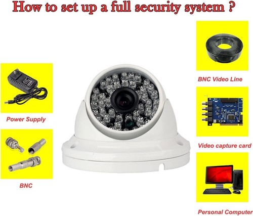 Jennov CCTV Security Camera, Jennov CCTV Security Camera, 1200TVL Analog SecView - Picture 6 of 7