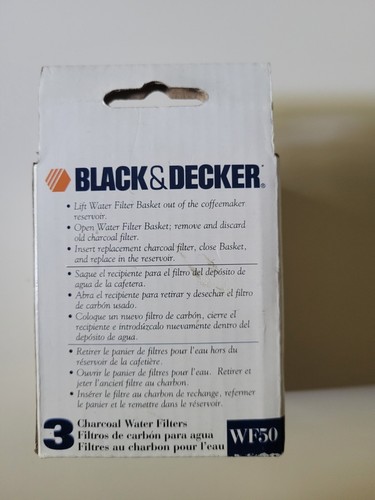 Filtri acqua carbone Black and Decker per macchina caffè SmartBrew WF50 - Foto 2 di 4