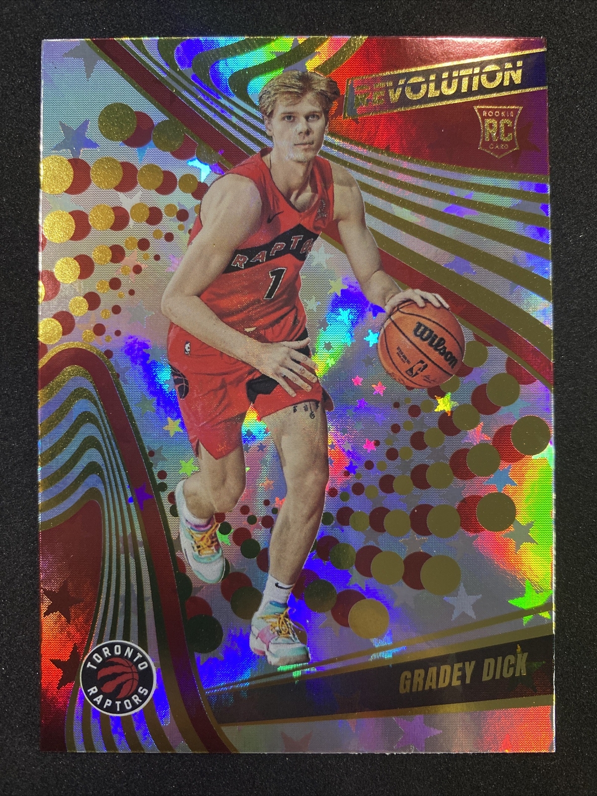 2023-24 Revolution Basketball ASTRO Rookie Gradey Dick #110 Toronto Raptors RC
