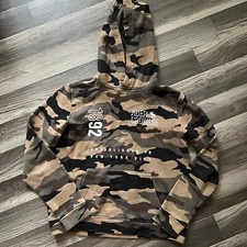 Abercrombie Kids Fleece Hoodie Size 15/16 Camo Long Sleeve Pullover