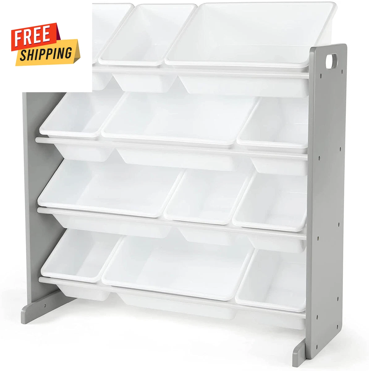 White toy storage online bins