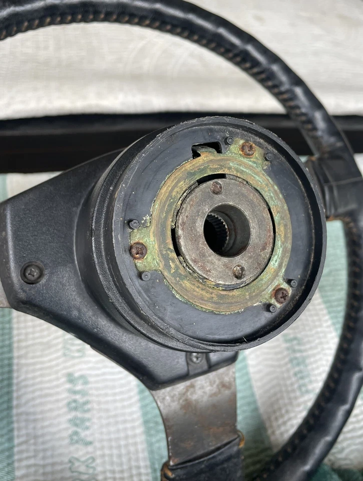 JDM TOYOTA Sprinter Ae86 Twin Cam 16 Leather Steering Wheel !!! - Image 4 of 4