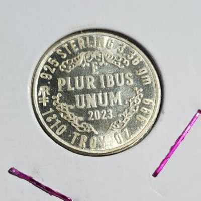 1/10 oz silver barter coin made in Utah 2023 micro fraction barter ...