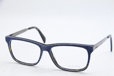NEW DIESEL DL5161 col. 055 DENIMEYE BLUE HAVANA AUTHENTIC EYEGLASSES 55-15 K1
