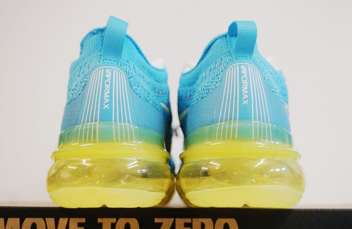 Nike Air VaporMax 2023 FK Flyknit Baltic Blue Citron Tint DV1678-400 Msrp $210