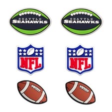 NFL Seattle Seahawks Football Team For Crocs Shoe Charms Jibbitz - 6 pieces