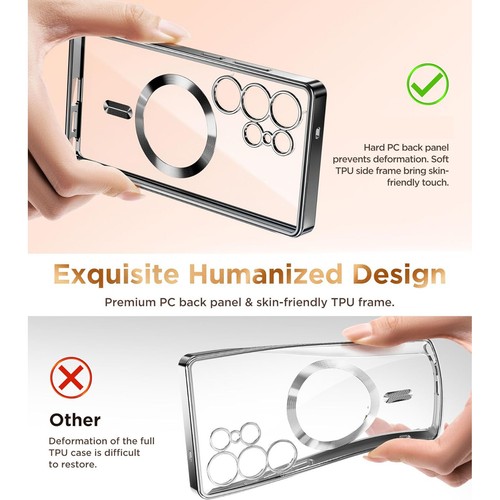 For Samsung Galaxy S25 Ultra Magnetic Plating Case Screen Protector Shockproof - Picture 18 of 54