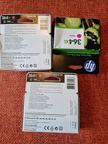 3 X HP 364XL High Yield Magenta Ink Cartridge.New.(three). - 第 2/4 張圖片