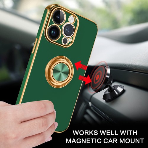 For iPhone 15 14 13 12 11 Pro Max Shockproof Kickstand Ring Rugged Case Cover - Picture 18 of 199