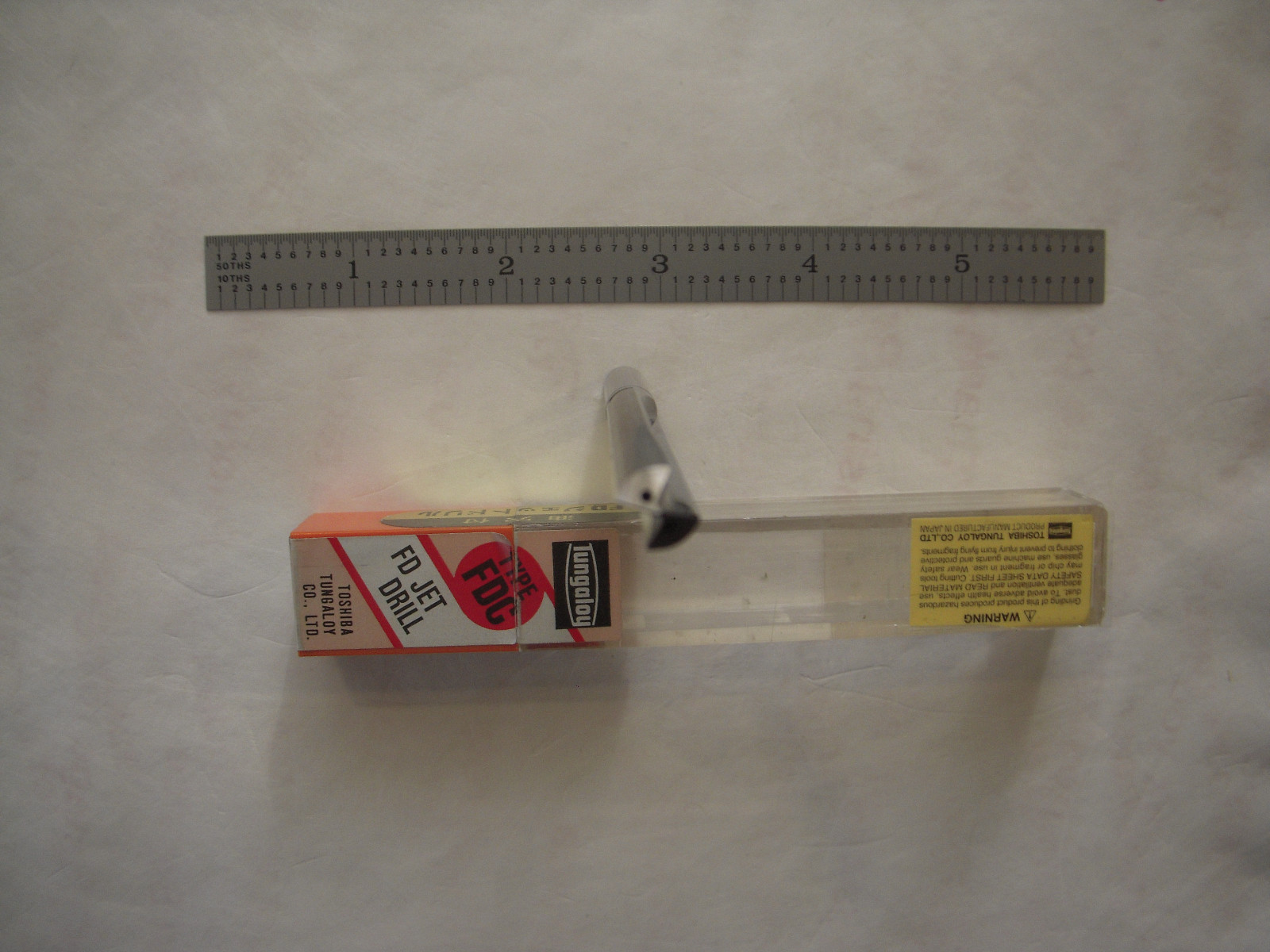 NEW TUNGALOY SOLID CARBIDE JET DRILL 7MM CUT DIA. X 2 7/8" LOC X 4 3/4