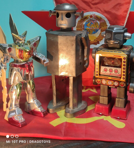 VINTAGE GIOCATTOLO GEAR ROBOT HORIKAWA CARICA + TAPPO INGRANAGGI VISIBILI ORIG. SCATOLA GIAPPONE - Foto 9 di 23