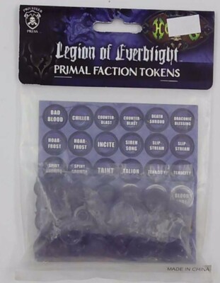 HORDES: Legion Everblight: PRIMAL FACTION TOKENS  [PIP 91010]