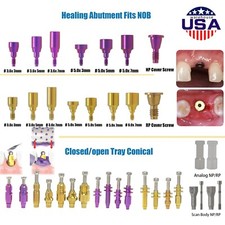 US Dental Fit Nobel Biocare NP/RP Healing Transfer Scan/Analog/Impression Coping