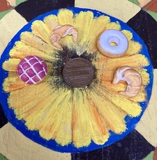 Miniature Prim Country Store Farm Doll House Accessory Bakery Food Pastries