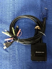 IoGear 2-Port USB Cable KVM Switch with Audio and Mic GCS72U