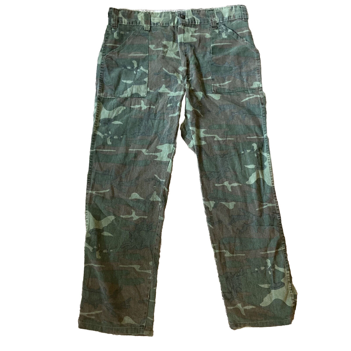 Vintage Camo K-Mart Pants Military Style Talon Zipper Og-107 Vintage Camo K-Mart Pants Military Style Talon Zipper Og-107