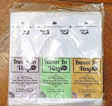 25 Vinyl LP Records Clear Inner Sleeves Plastic Protectors Invest In Vinyl 