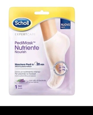 2X Scholl PediMask Nourish entspannende und feuchtigkeitsspendende Fußmaske glatte Füße
