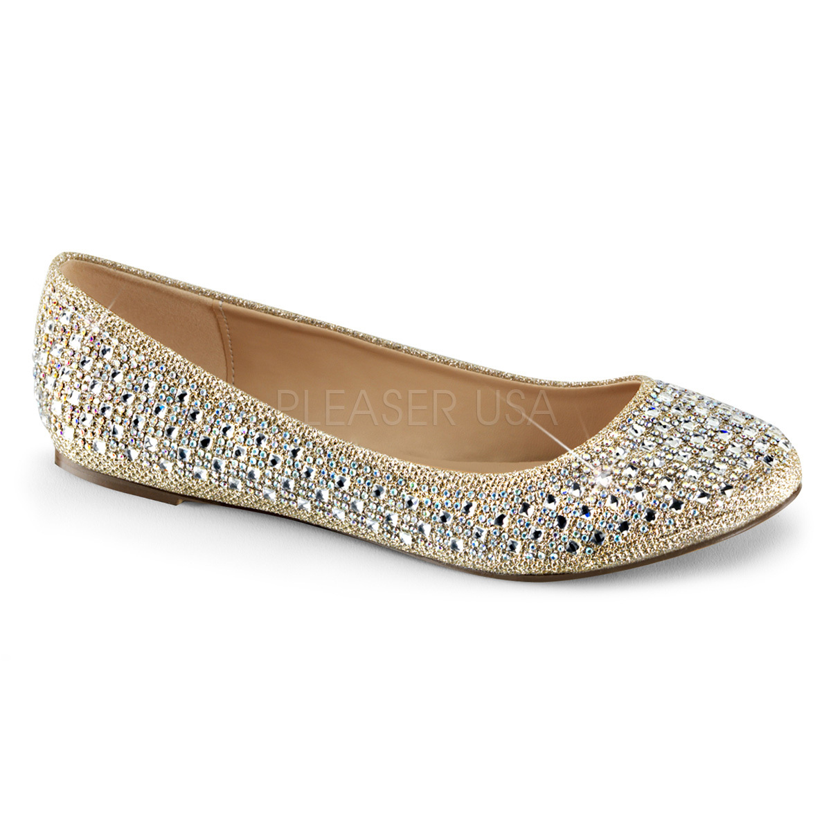 gold flat prom shoes